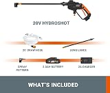 WORX Hydroshot WG620E Portable Power Washer 20V 24 bar 5-in-1 Nozzle Battery view 6