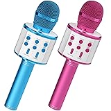 GIFTMIC 2 Pack Karaoke Microphone, Bluetooth