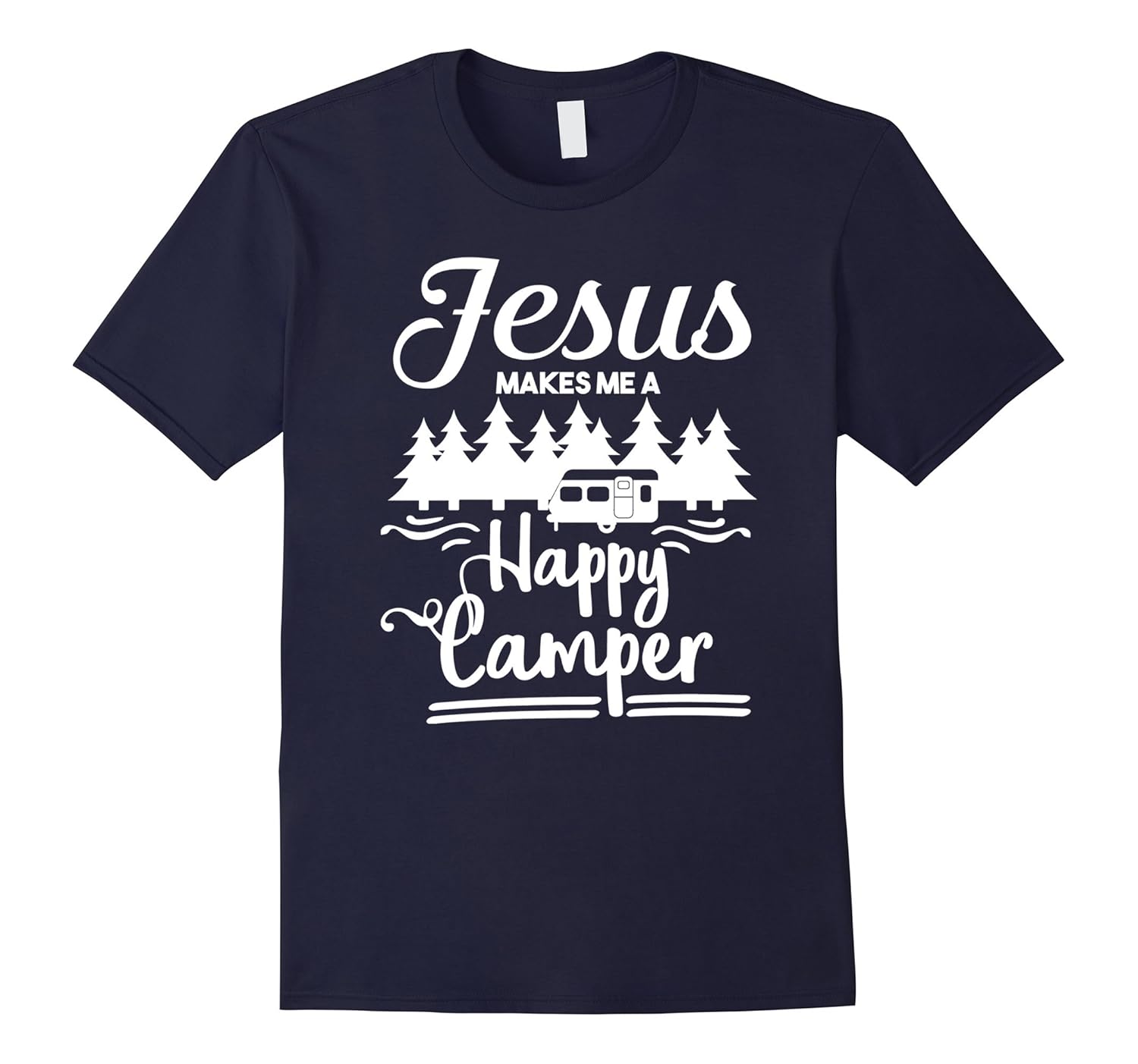 Jesus Makes Me a Happy TShirt Christian Tees-Rose