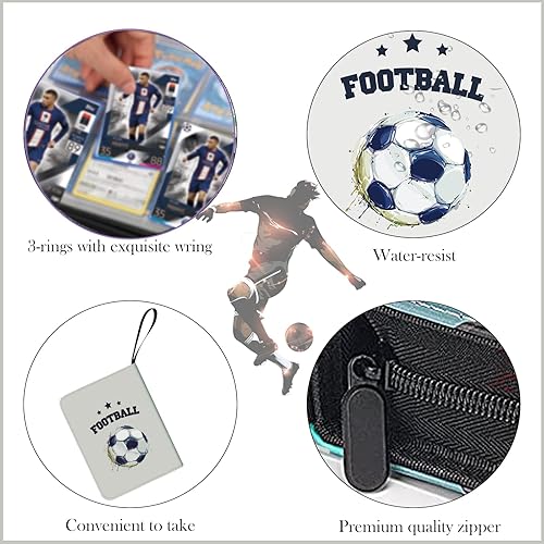 football card holder binder Amazon.com: 400 Pockets Football Cards Binder,Trading Cards Holder Card  Collectors Album,Trading Card Binder 4 Pocket with 50 Removable Sleeves :  Toys & Games main image 1
