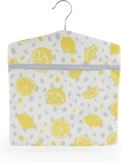 Beldray Lemon Print Peg Bag 33 x 30 cm Hang on Line Indoor Outdoor