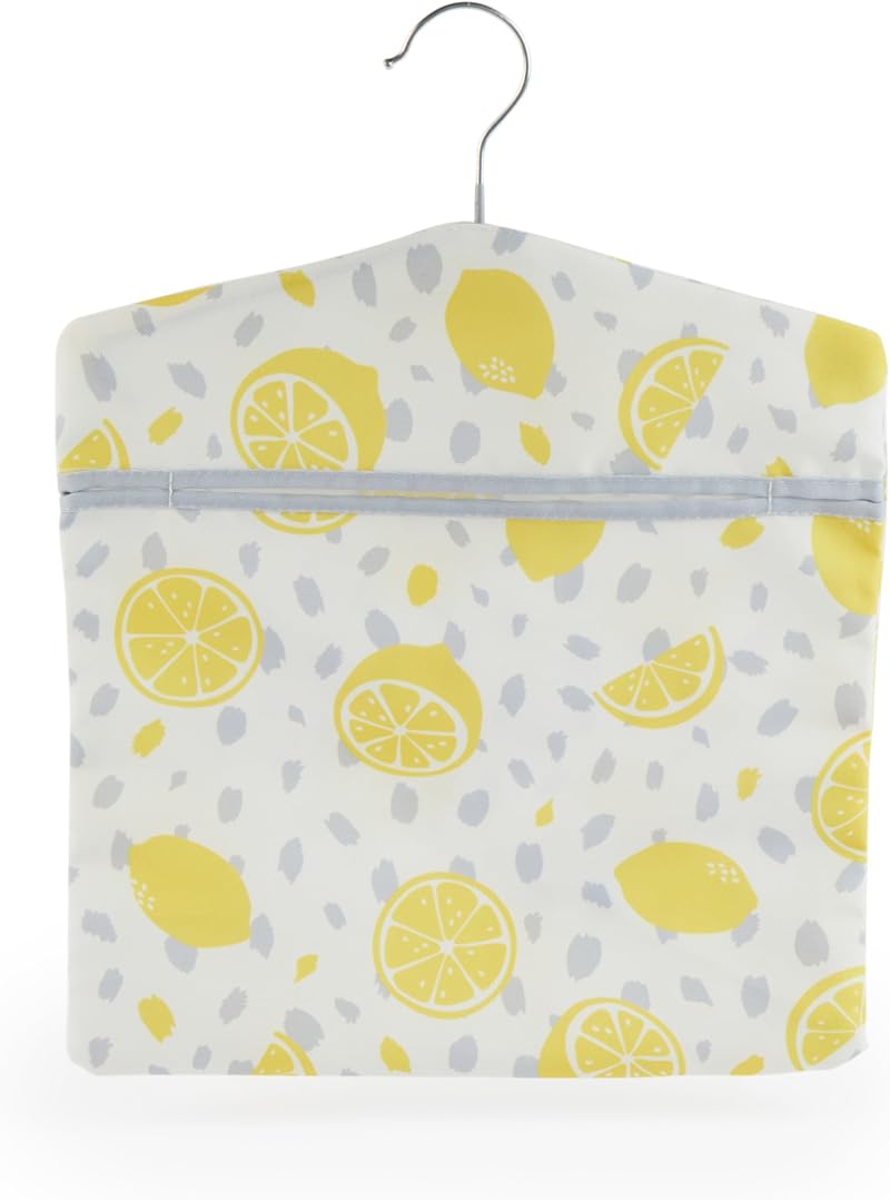 Beldray Lemon Print Peg Bag 33 x 30 cm Hang on Line Indoor Outdoor