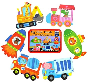 Buy Toyshine Wooden Floor Puzzles For Toddlers 6 In 1 Beginners
