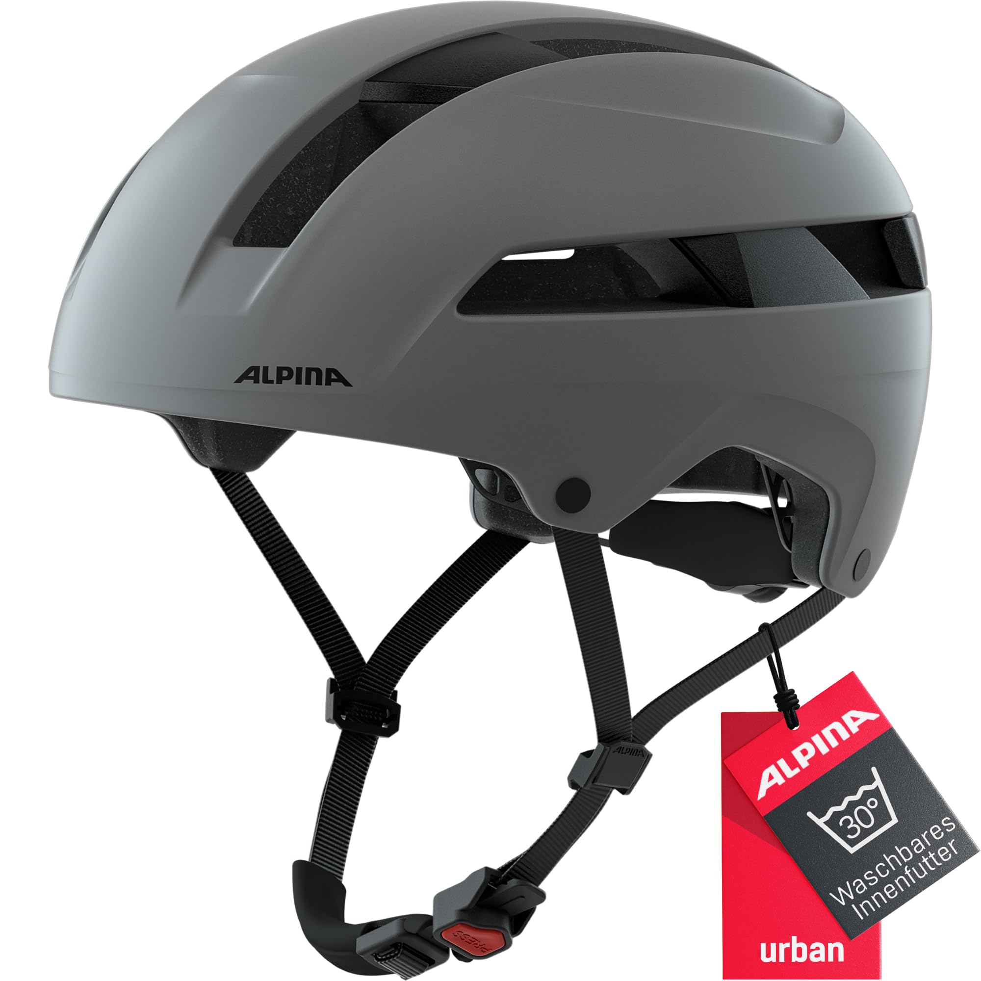 ALPINA Unisex - Adults, SOHO cycling helmet, coffee-grey matt, 51-56 cm