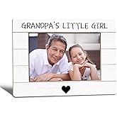 WTOGQ Grandpa Picture Frame, Gifts for Grandpa from Granddaughter, Grandpa Gifts, Grandpa Grandchild Photo Frame 4x6, Grandpas Little Girl Wooden Photo Picture Frames for Desk Tabletop Decor
