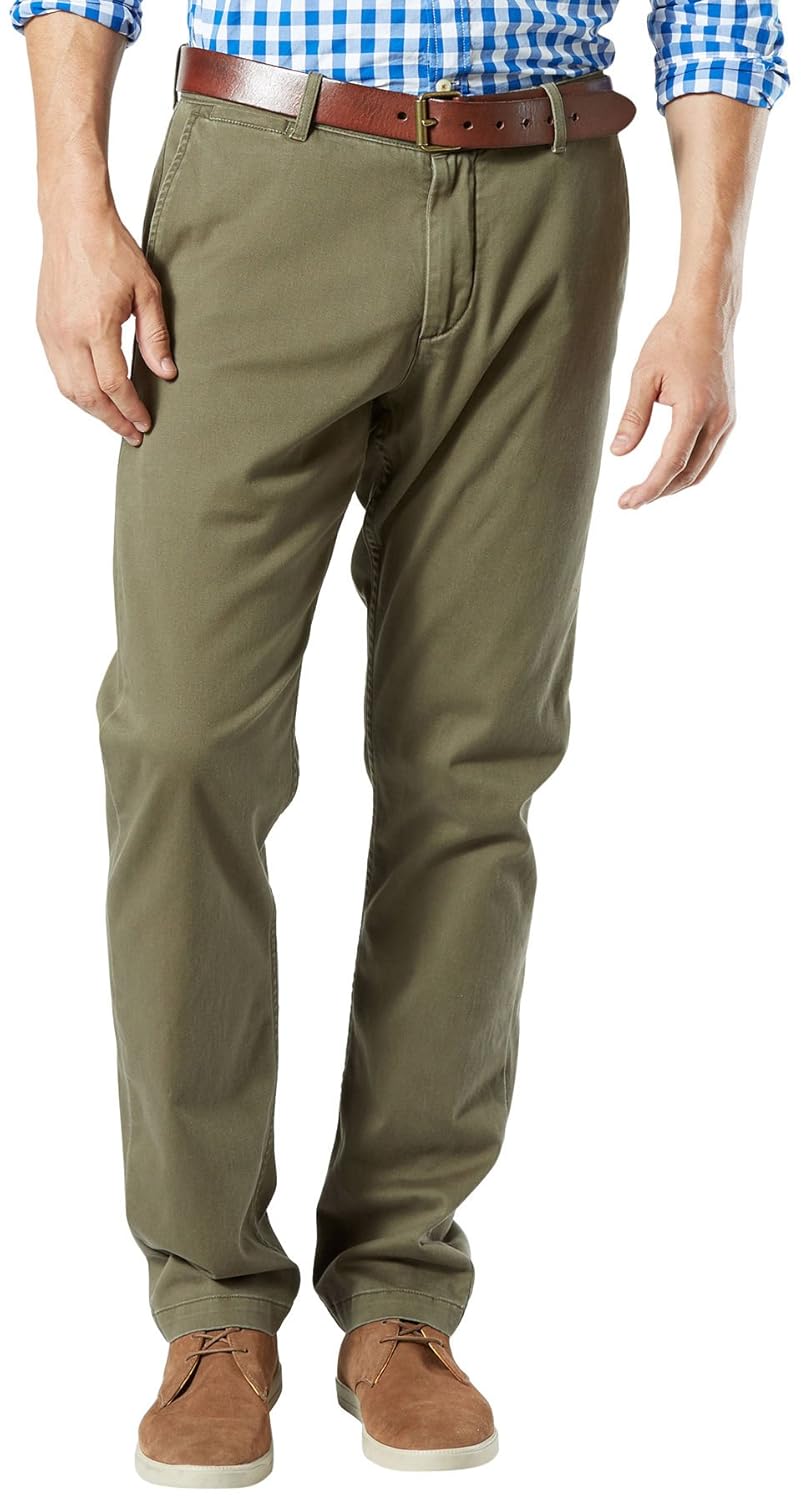 Buy Dockers Men's Washed Khaki AthleticFit Slim Tapered Pant at Amazon.in