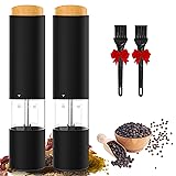 Electric Salt and Pepper Grinder Set, Automatic