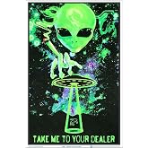 Take Me To Your Dealer - Flocked - Blacklight Poster - 23