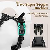 rabbitgoo Dog Harness Medium No Pull Front Back Leash Clips Reflective view 4