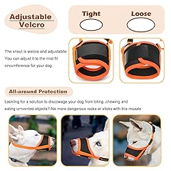 HEELE Dog Muzzle,Soft Nylon Muzzle Anti Biting