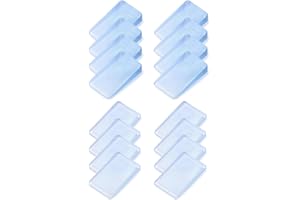 Baoswi 16 Pack Furniture Leveling Shims, Clear PVC Wedge Shims, Table & Furniture Levelers