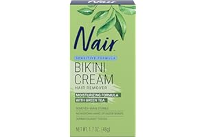 Nair Bikini Cream with Green Tea Sensitive Formula, 1.7 Ounce