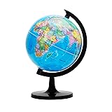 Exerz 8" World Globe - Political Map Educational