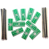 10pcs QFN32 QFP32 to DIP32 Double Sided Adapter SMD to DIP Adapter PCB Proto Board 0.5mm/0.8mm Converter Socket for with Xgecu T48 T76 RT80H Chip Prorammer IC Socket