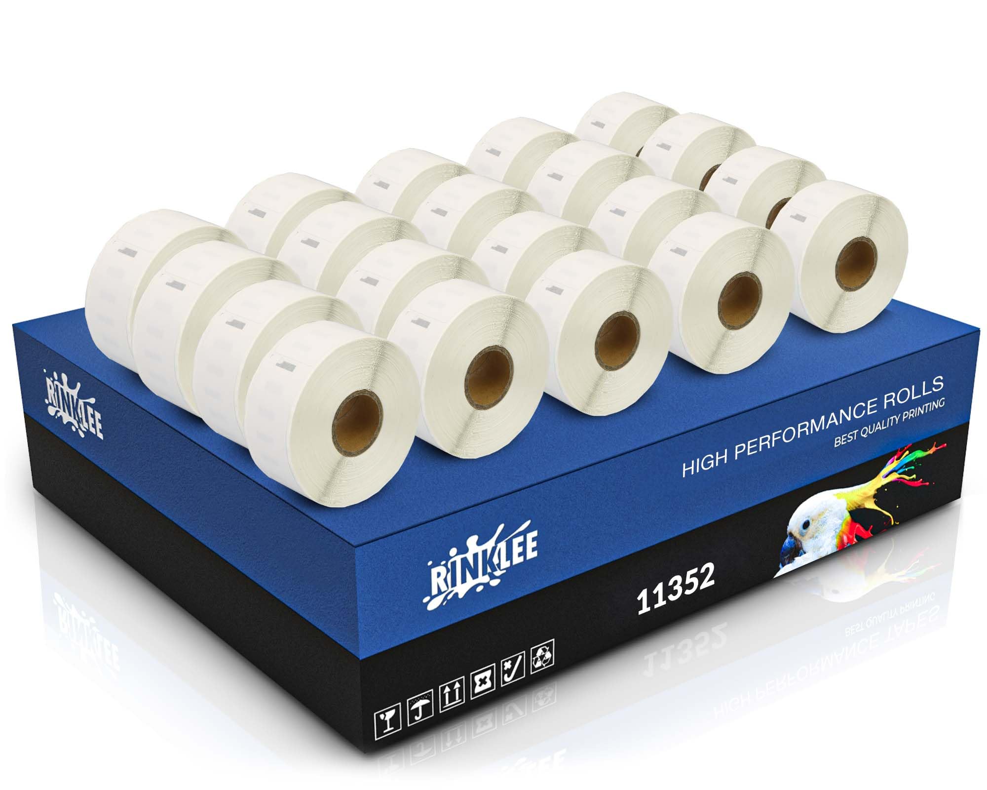 RINKLEE 11352 S0722520 Label Rolls Compatible with DYMO LabelWriter 4XL 450 400 330 320 310 Duo/Turbo/Twin Turbo Seiko SLP 450 430 420 410 400 200 100 | 25 x 54 mm | 20-Pack