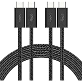 Belkin USB C to USB C 240W Cable 2 Pack, 6.6ft Fast iPhone Charger Cord | iPhone 15/16/17, Samsung Galaxy S26, Pixel 10, Airp