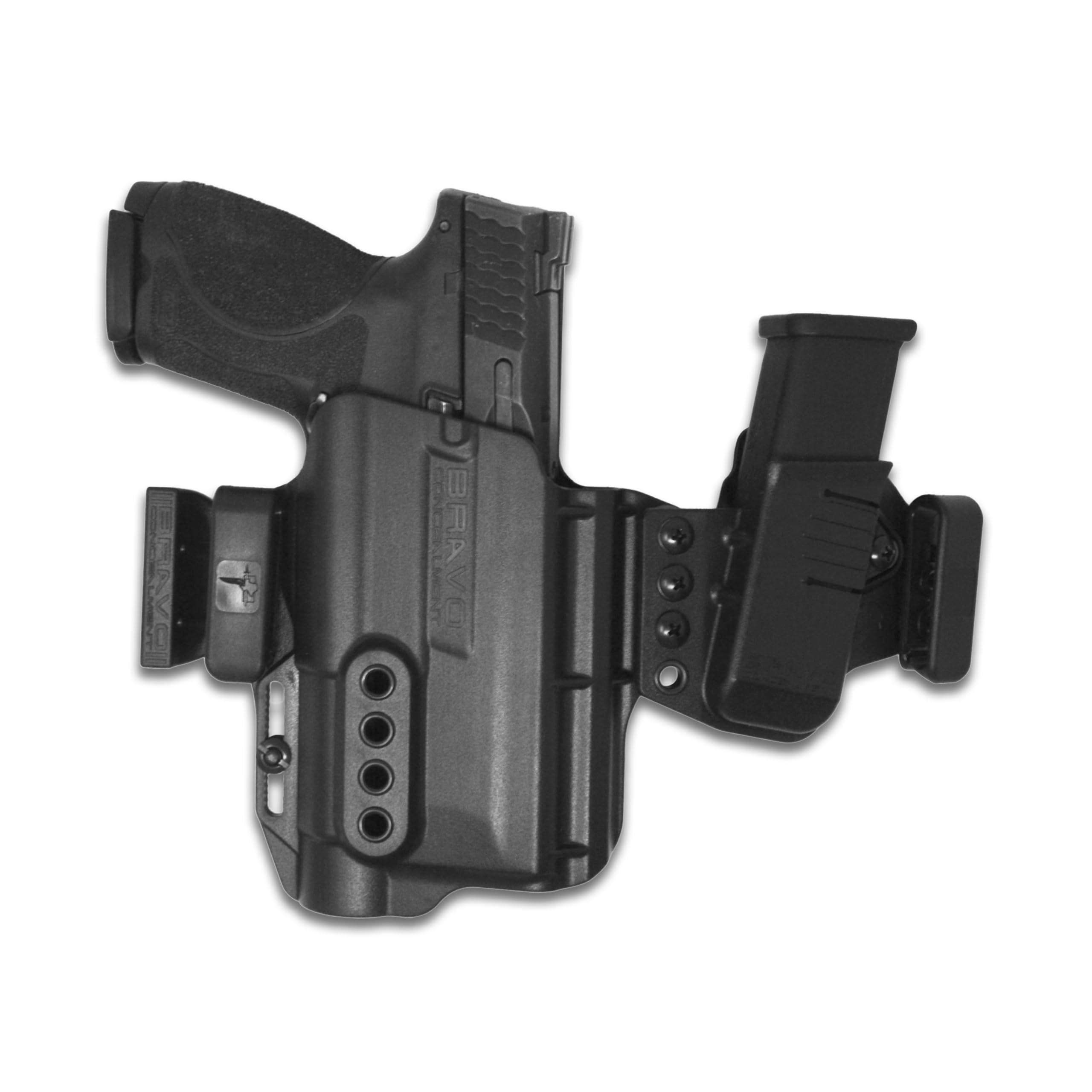 Photo 1 of Linked Holster for Smith & Wesson M&P 2.0 40 (4.25") / TLR-1 HL - IWB Light Holster with Mag Pouch for Concealed Carry/Custom fit - Inside The Waistband - Comfort, Concealment - Pistol Holster