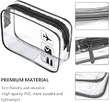 BEHAHAI Clear TSA Approved Quart Travel Toiletry Bag Black view 2