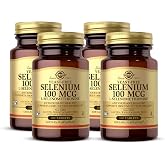 Solgar Yeast-Free Selenium 100 mcg - 100 Tablets, Pack of 4 - Supports Antioxidant &amp; Immune System Health - Non-GMO, Gluten Free, Dairy Free, Kosher - 400 Total Servings