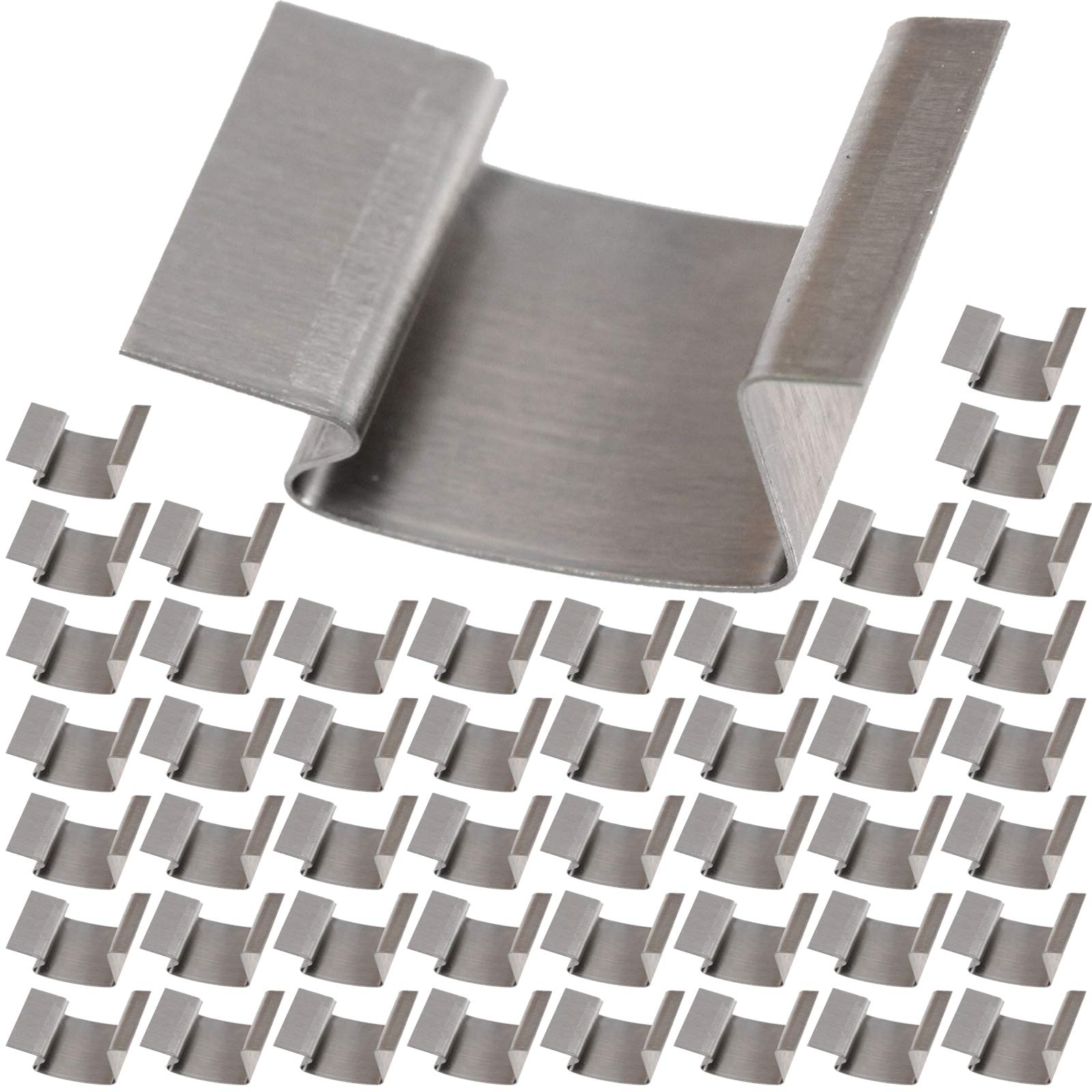 SPARES2GO Greenhouse Glass Sprung G Clips (Pack of 50)