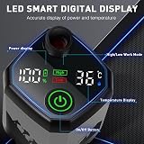 MIAOKE Portable Camping Shower 7800mAh with Digital Temp Display Grey view 2