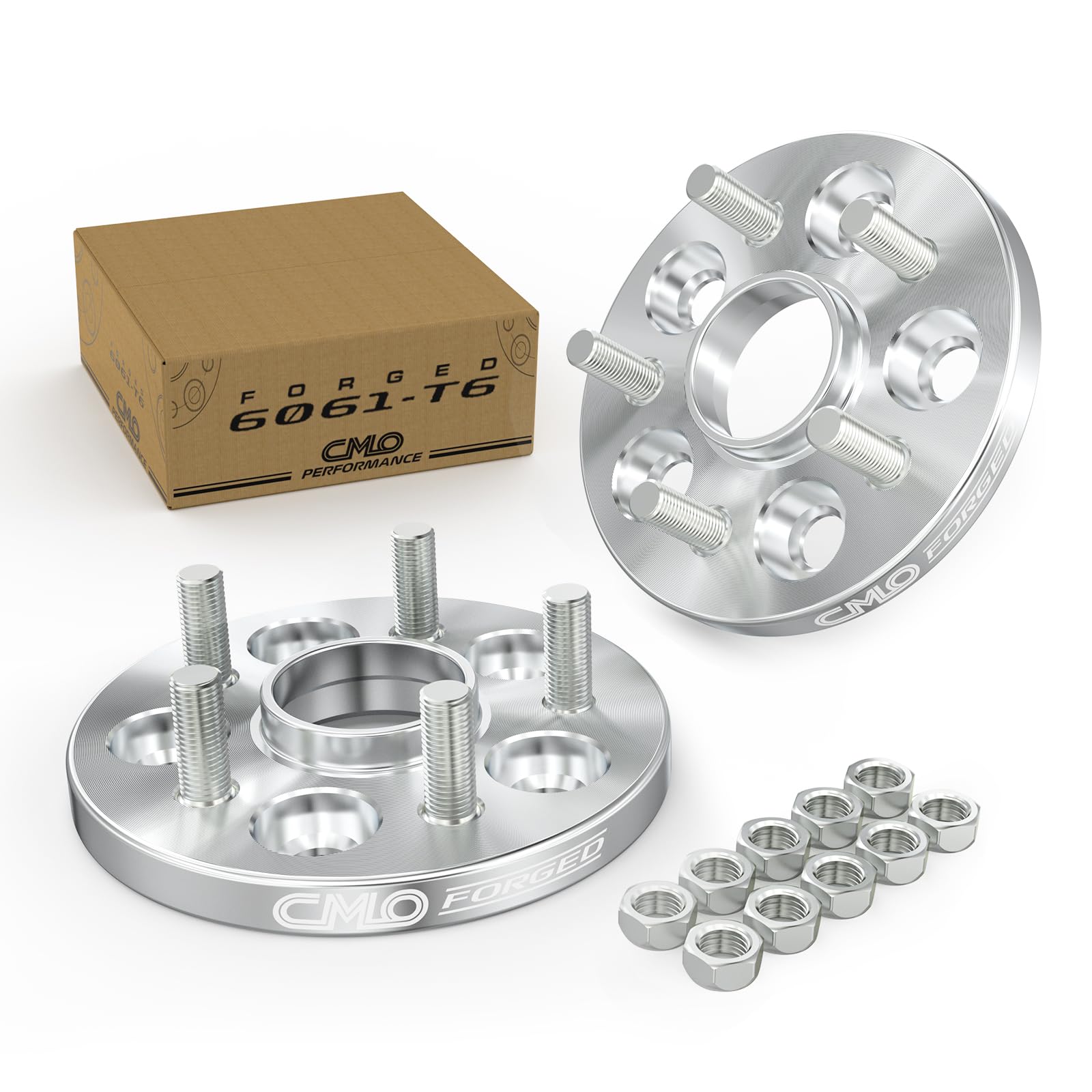 Photo 1 of Customadeonly Forged 5x114.3 Wheel Spacers 15mm Hubcentric – Converts 66.1mm Hub to 56.1mm Wheel Bore – M12x1.25 Studs – Compatible with Nissan 5x114.3 Hub for Smaller Bore Wheels (2pcs)
