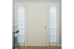 No. 918 Emily Sheer Voile Rod Pocket Door Sidelight Curtain Panel, 28" x 72", White