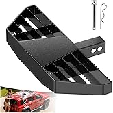 EONGEE Tow Hitch Step for 2 Inch Receiver, Rear Bumper Guard(24"x11.81"), Anti Slip Trailer Hitch Step for Truck Pickup SUV with Hitch Pin & Clip, Bump Step for 500LBS Load Capacity