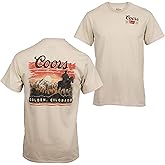 Coors Sunset in Golden Colorado Front and Back Print T-Shirt