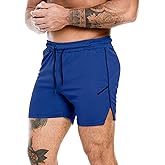PIDOGYM Men's Workout Running Shorts 5 Inch, Lightweight Mesh Gym Athletic Fitted Short Pants for Bodybuilding Training