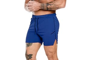 PIDOGYM Men's Workout Running Shorts 5 Inch, Lightweight Mesh Gym Athletic Fitted Short Pants for Bodybuilding Training