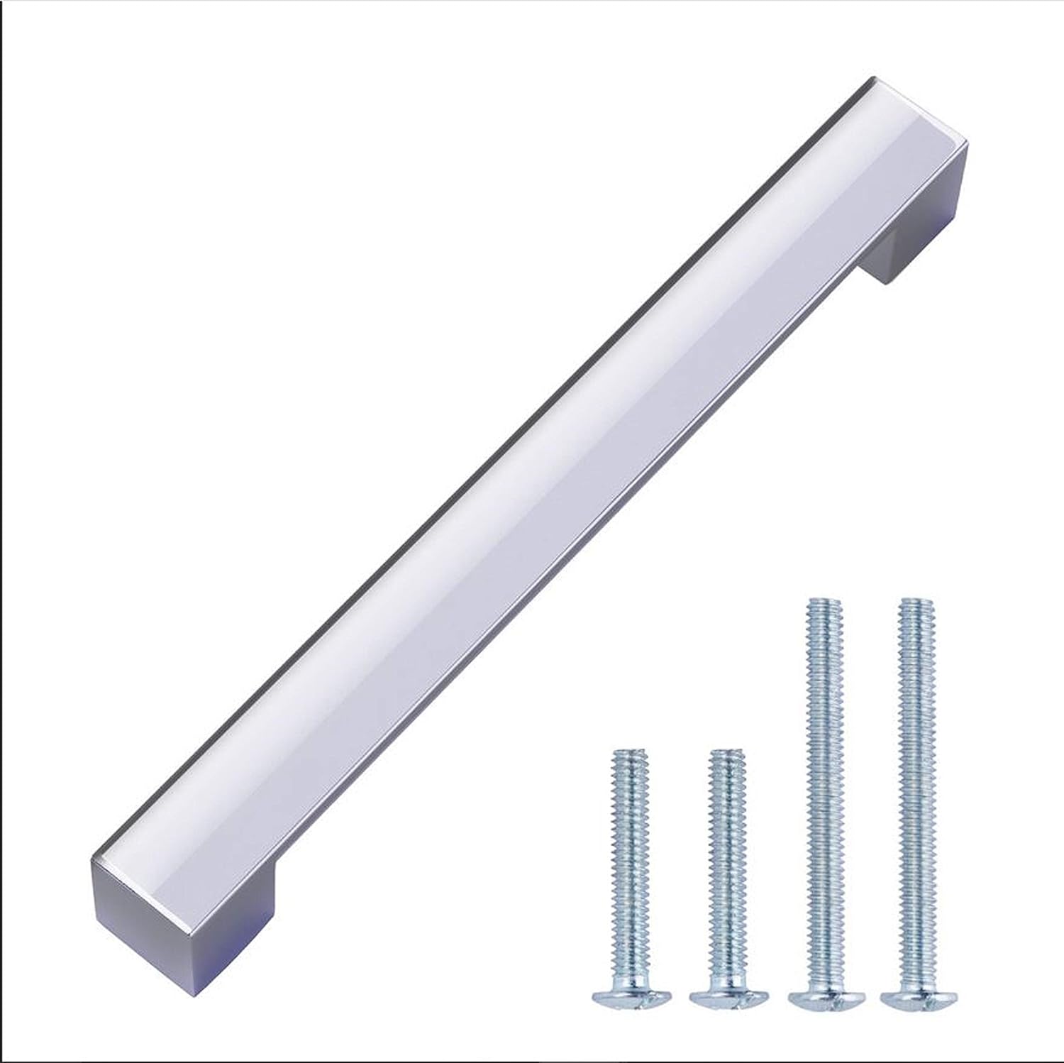 AmazonBasics - Tirador moderno y corto para armario, 19,2 cm de