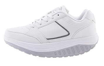 Herren Sportschuhe/Fitnessschuhe/Funktionsschuhe zum leichteren Abnehmen EGLEMTEK® TM (weiß grau, 41)