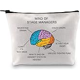 GJTIM Stage Manager Gift Musical Theater Backstage Gift Mind Of Stage Manager Makeup Bag (Stage Manager Bag)