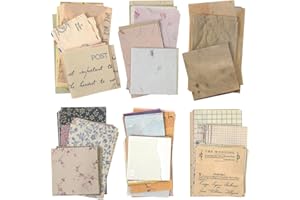 Qililandiy 360 Sheets of Scrapbook Paper Vintage Journaling Supplies Decorative Stationery Paper for Art Journaling, Writing,