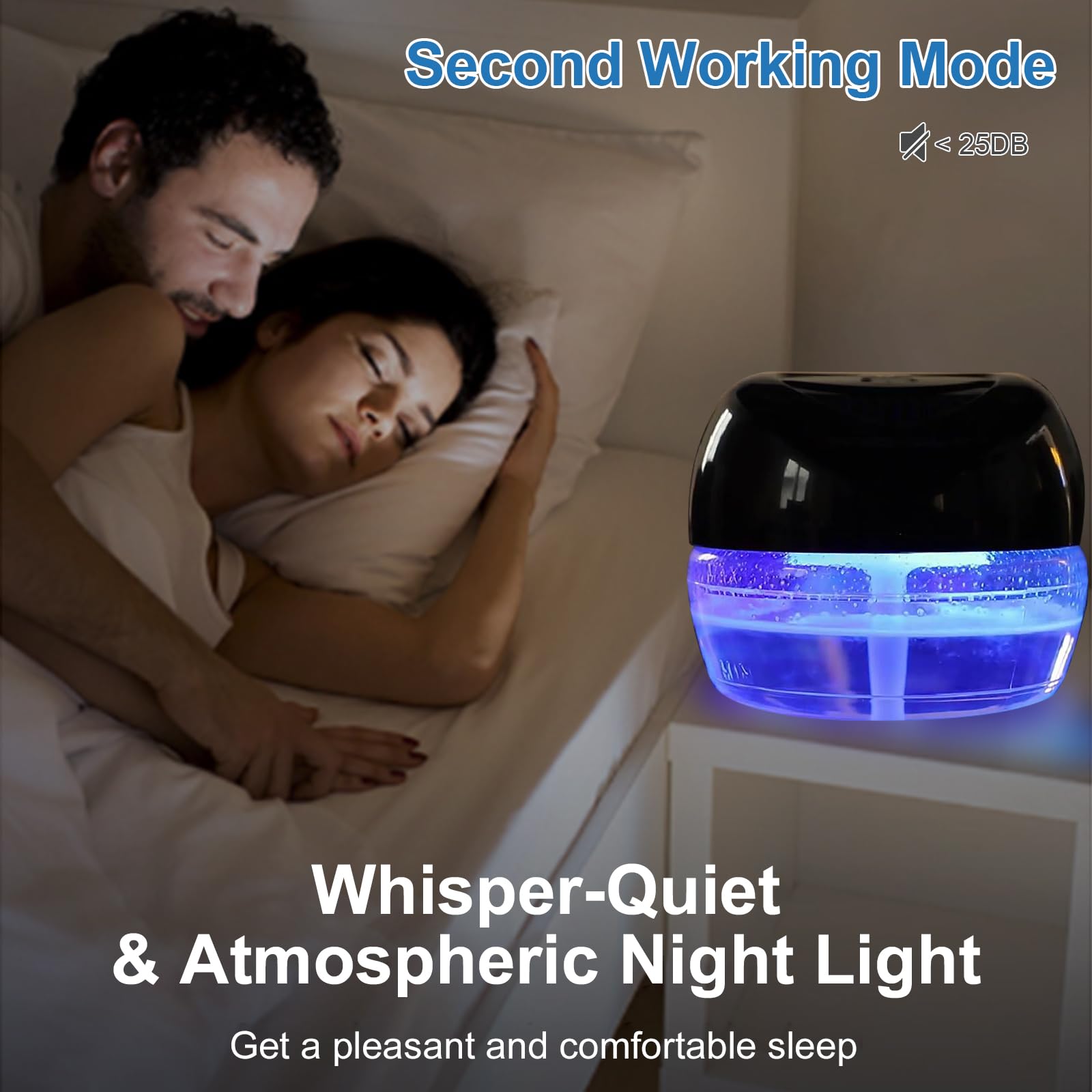 ap airpleasure Purifier Air Washer, Air Fresher Aroma Diffuser for Home, Office, Air Purifier with Night Light (Black)