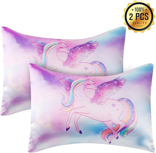 Amazon Com Sylfairy Satin Toddler Pillowcase 2 Pack 14 X 19 Fit