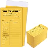Woanger 500 Pcs Tithes and Offering Envelopes 6.3 x 3.5 Inches Church Supplies Tithe Envelopes for Saving Money Church Donation Supplies (Classic)