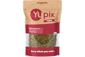Yupik Organic Raw Pumpkin Seeds, No Shell, 2.2 lb (35.2 oz), Gluten-Free, Non-GMO, Kosher, Vegan, Shelled Pepitas, Salt-Free, Plant-Based Protein, Fiber Source, Healthy Snacks, For Baking & Topping