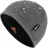 TOP-EX DryKnit Waterproof Wool Beanie Hat for Men Fleece Lined Skull Cap | Reversible Windproof Large Head Friendly Stretch Fit Comfortable All Day Outdoor Work Hiking Camping Running