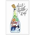TRLZHOA Don'T Bottle It Up Posters Inside Out Animation Positive Mental Health Art Motivational Uplifting Teen Kids Cute Cartoon Gifts Prints For Home Bedroom Dorm Office Wall Decor 12x16in Unframed