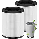 2 Pack Mod Mod+ Filter Replacement for Oransi Mod/Mod+ Air Purifier (Model MD01 MD02), 3 in 1, H13 True HEPA with High-efficiency Activated carbon and Pre-Filter