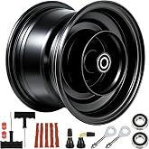 RZEOZU 8" Rear Mini Bike Wheel Rims for CT200U CT200U-EX MB200 Axis M200 | Heavy-duty Wheel Replacement for Coleman BT200X Baja Warrior MB165 Trailmaster Massimo MB200 Minibike Parts