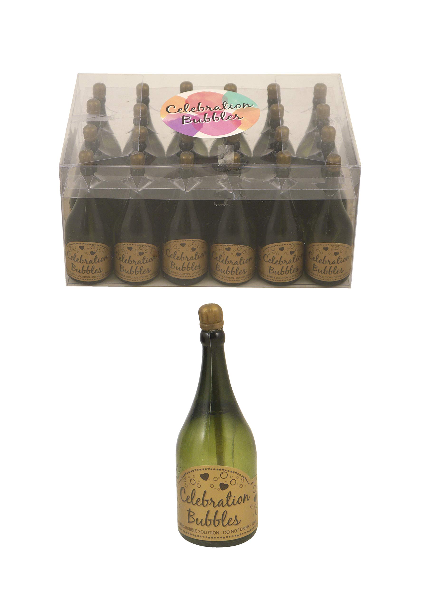 HENBRANDT 24 Wedding Birthday Celebration Bubbles Gold top and Wand Green Bottle
