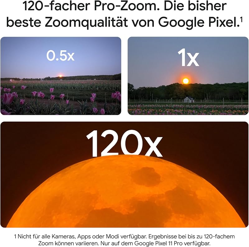 Pixel 11 Pro – Smartphone ohne SIM-Lock - Fog, 256GB