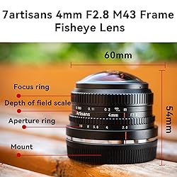 7Artisans 4mm F2.8 Fisheye Ultra Wide Angle Lens