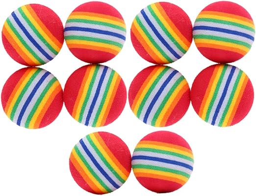 Domybest - Juego de pelotas de tenis para mascotas, 10 unidades, coloridas, juguete para perros y mascotas: Amazon.es: Productos para mascotas
