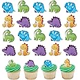Dinosaur Cake Topper Dino Eggs Leaves Grasses Cake Decorations With Happy Birthday Sign Cake Toppers For Safari Birthday Party - 15