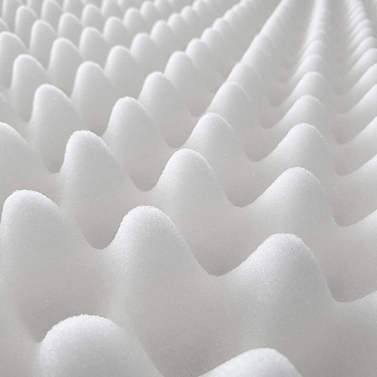 Egg Crate Mattress Topper, Ventilated, Convoluted Foam for Pressure Sores and Pain Relief, Hypoallergenic, Medical Grade Urethane for Therapeutic Support and Recovery, Hospital Bed Twin (78" x 34"): Health & Personal Care