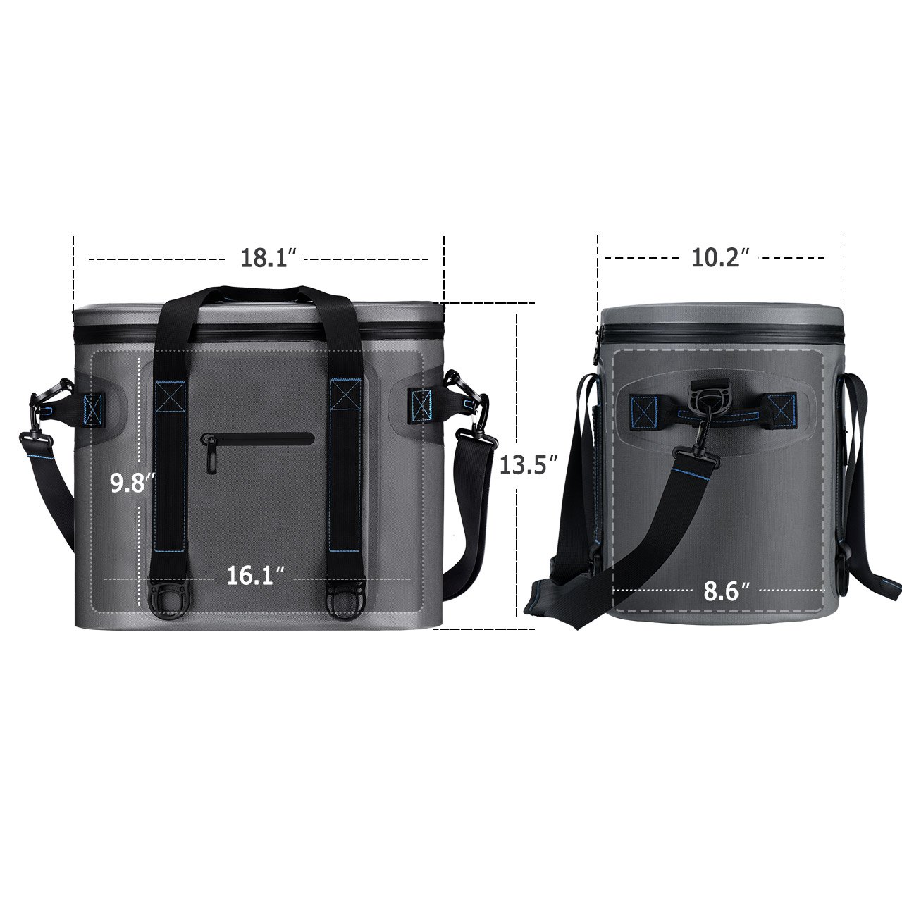 hard lined soft cooler